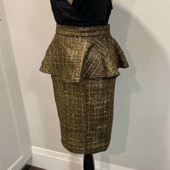 Missguided Peplum Skirt Frilly Midi Pencil - Picture 3 of 16